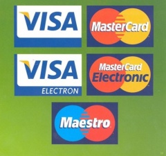 НОВАЯ УСЛУГА: ОПЛАТА БАНКОВСКИМИ КАРТАМИ: Visa, MasterCard, Maestro.